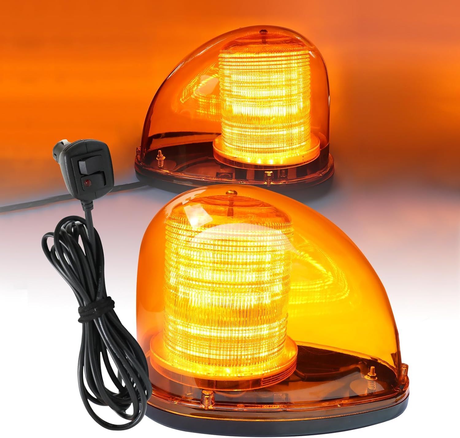 新品 YIK TUNG 回転灯 車両用着脱 ライト DC13-60V 60LED 流線型LED 