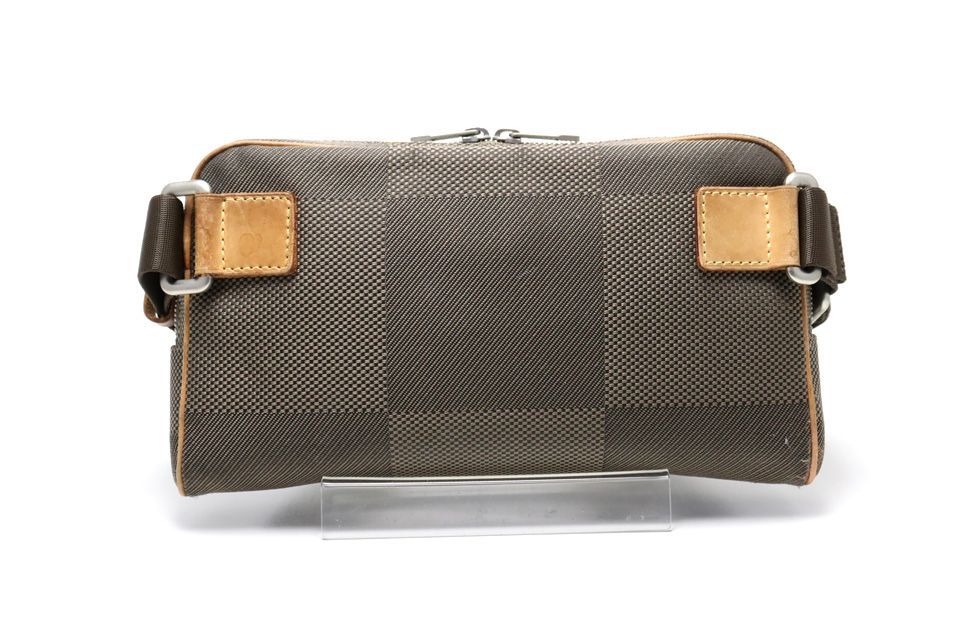 □LOUIS VUITTON ダミエジェアン アクロバット レザー ボディバッグ