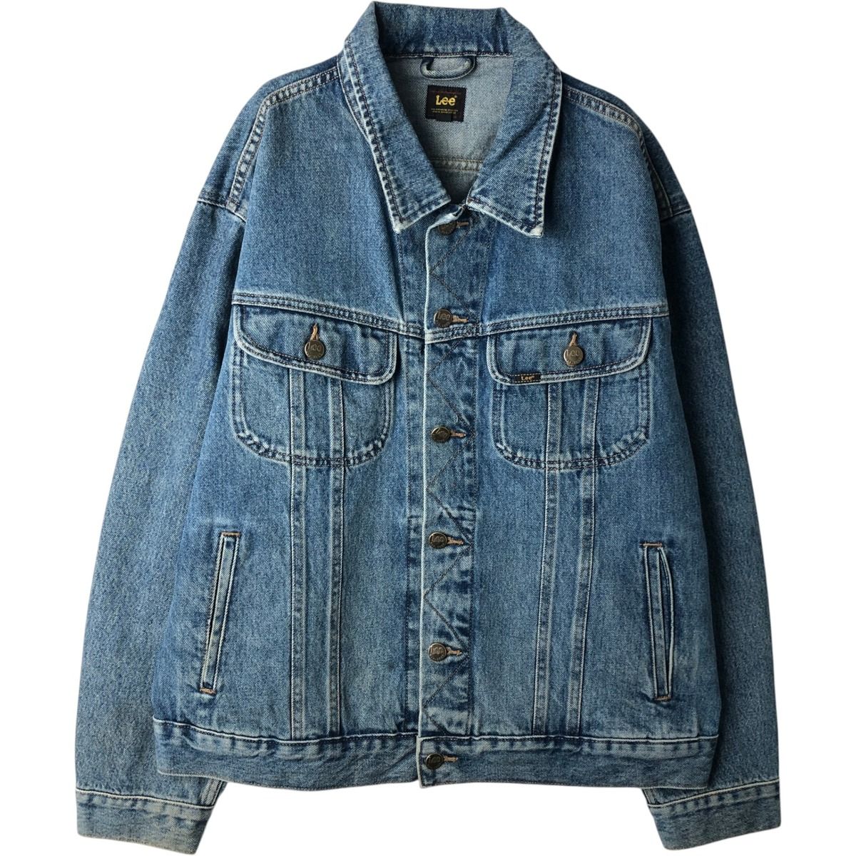 古着 リー Lee RIDER JACKET デニムジャケット Gジャン メンズXL相当