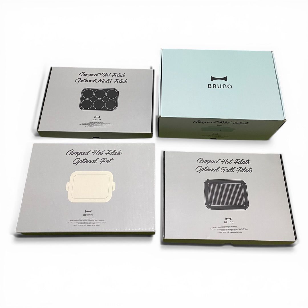 Compact Hot Plate 未使用品 新品・未使用】BRUNO ブルーノ compact hot plate 別売りプレート3点