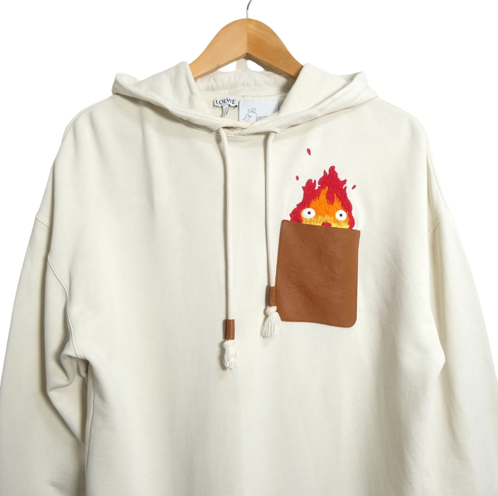 【美品】ロエベ ジブリ コラボ パーカー ロエベ LOEWE ジブリコラボ ハウルの動く城 カルシファー パーカー