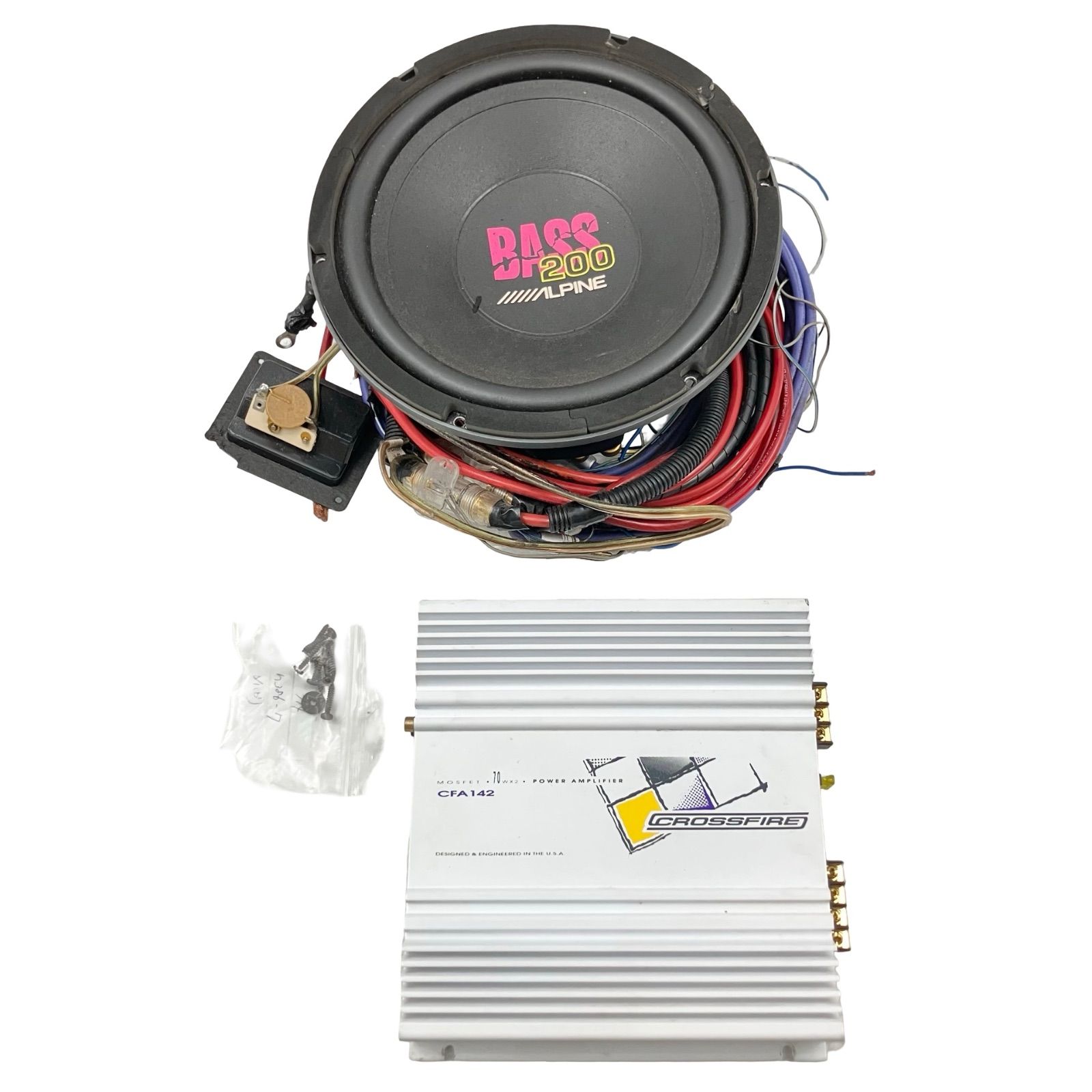 動作未確の為ジャンク品】MOSFET パワー アンプ CROSSFIRE CFA142 
