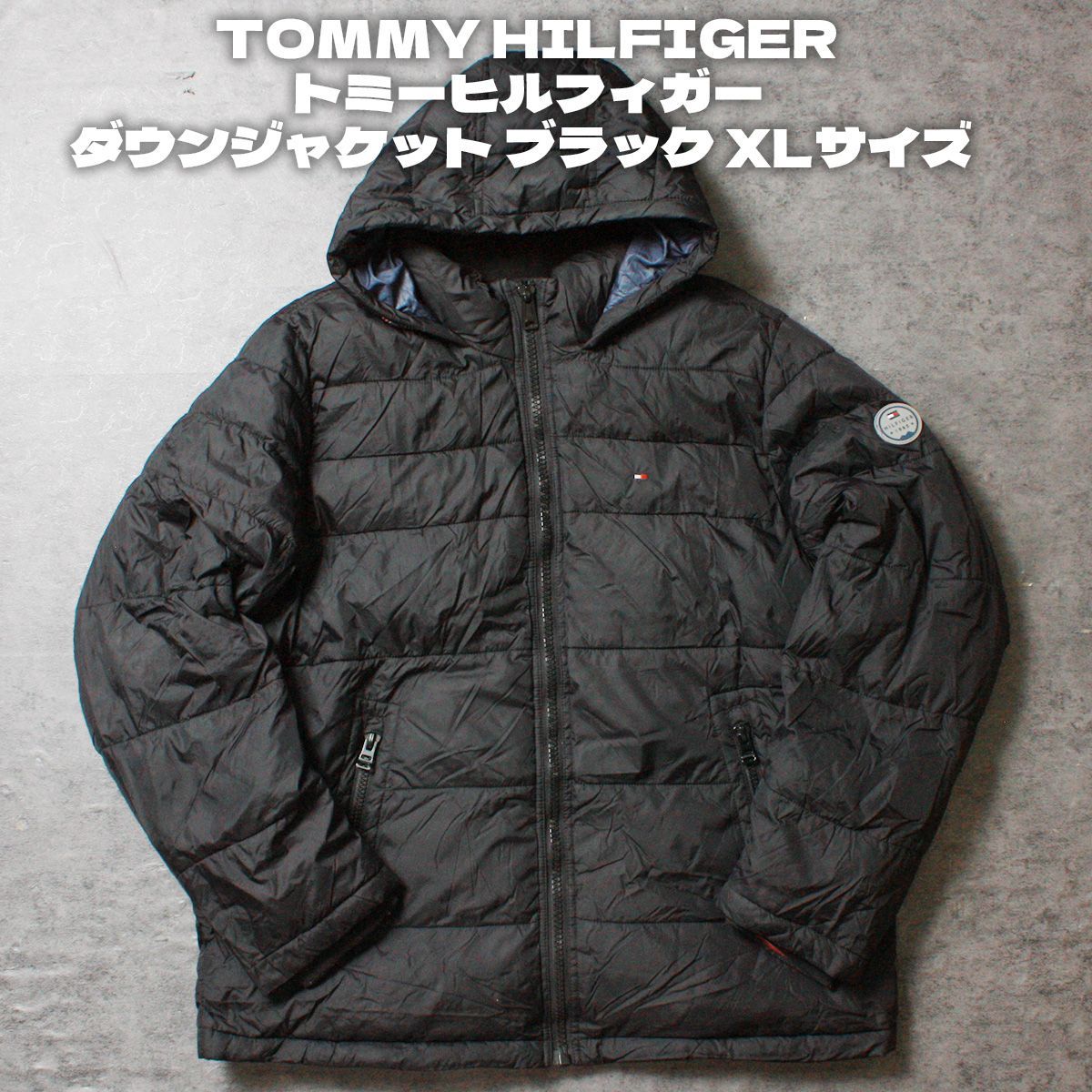 TOMMY HILFIGER トミーヒルフィガー ダウンジャケット ブラック XL 