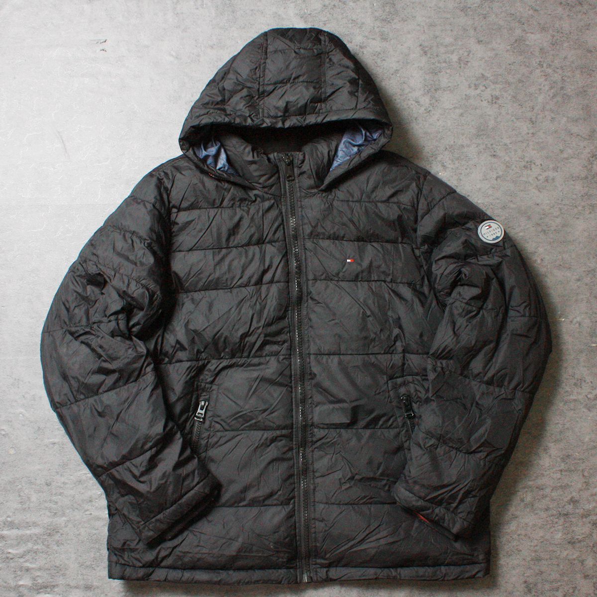 TOMMY HILFIGER トミーヒルフィガー ダウンジャケット ブラック XL 