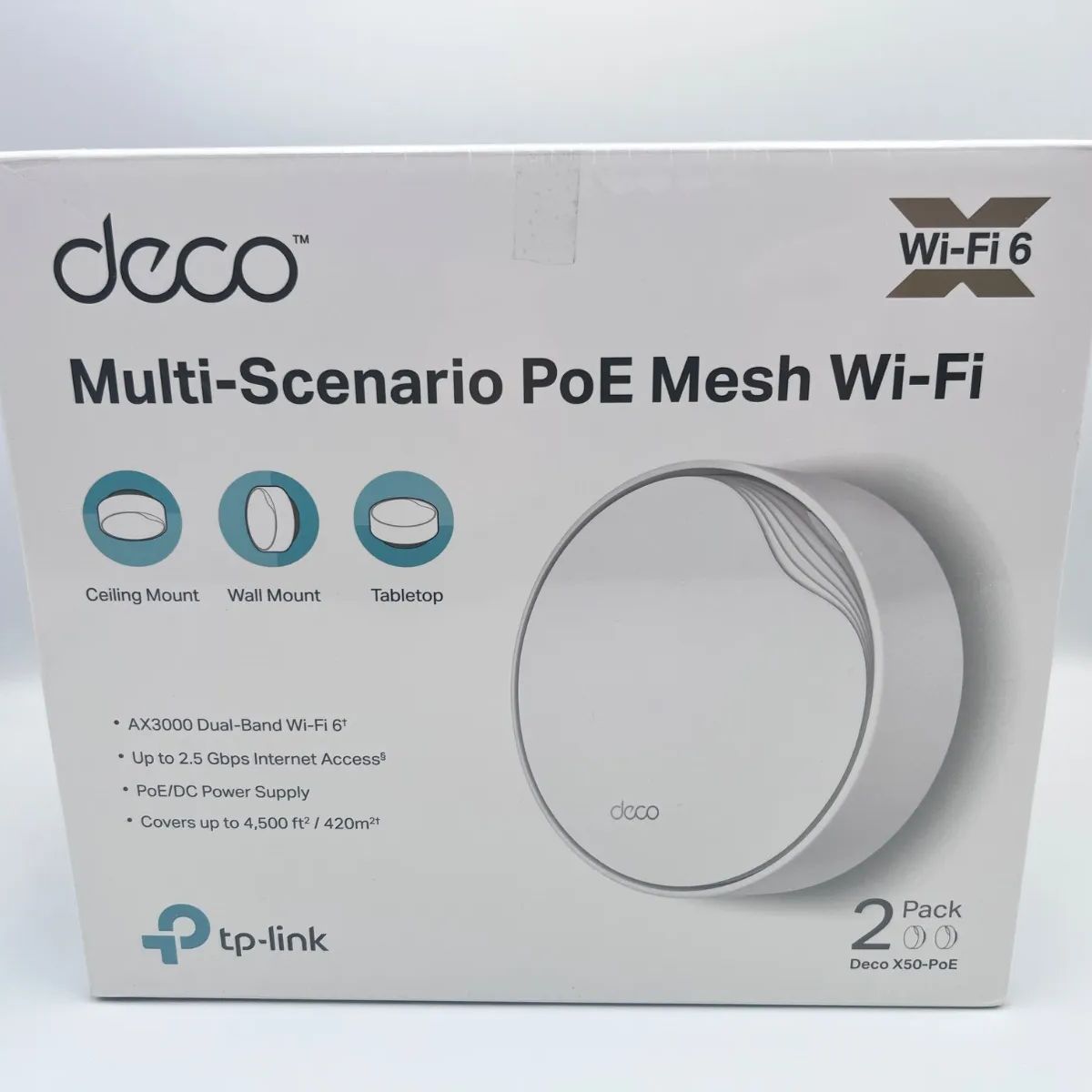TP-Link Deco X50-PoE 2台 AX3000 Wi-Fi6 新品 - メルカリ