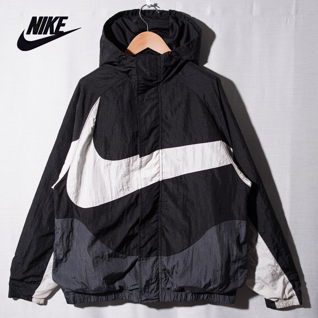ナイキ NIKE ウインドランナー ナイロンジャケット L ブラック グレー ナイキ NIKE ウインドランナー ナイロンジャケット L ブラック グレー