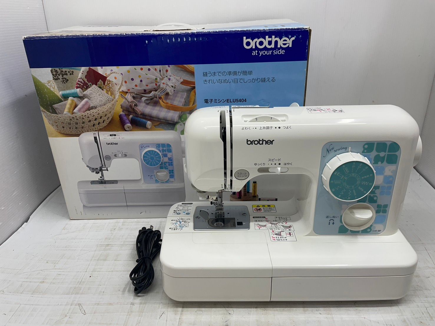 送料無料h13475 brother ブラザー 電子ミシン ELU5404 C37-BF 家電 