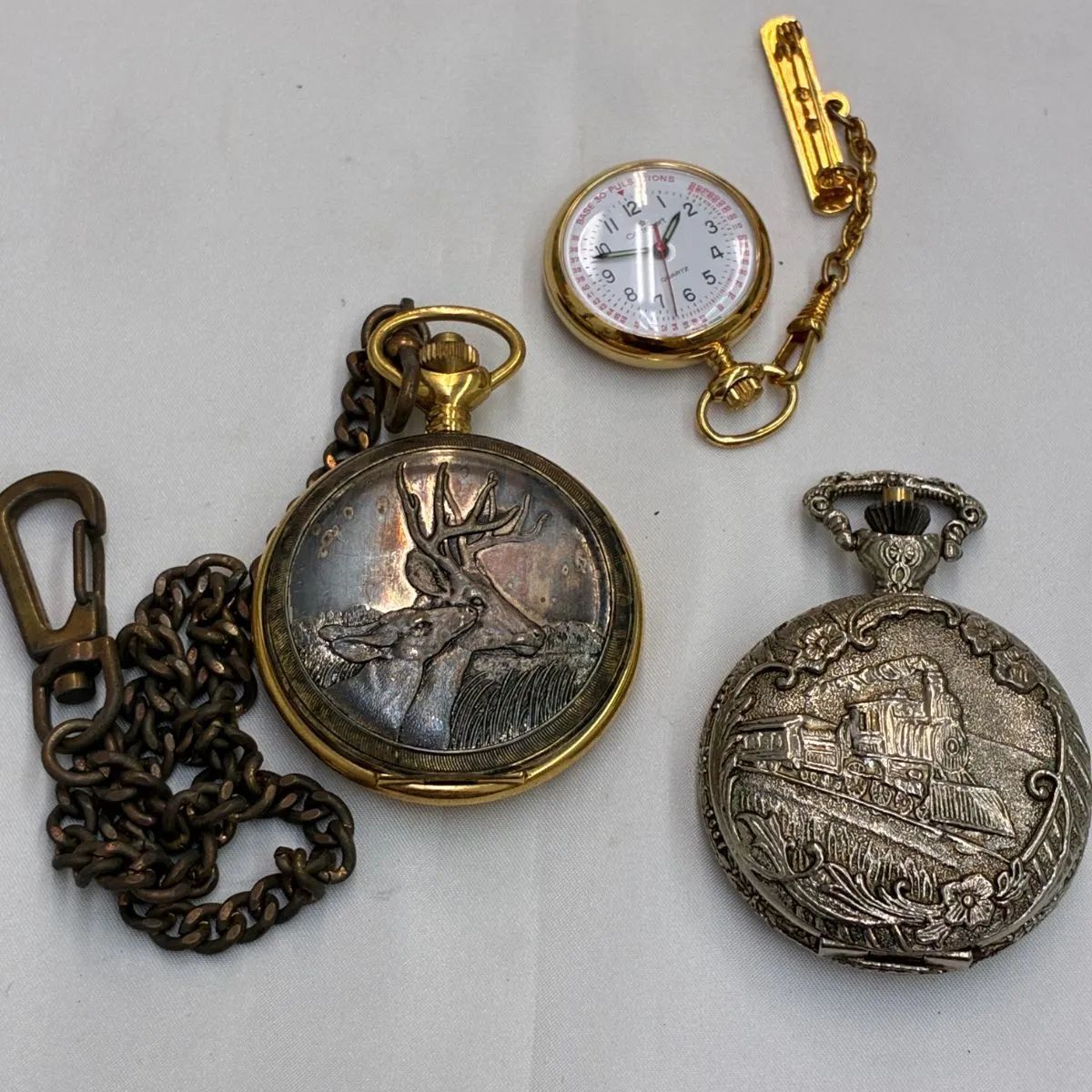 1円スタート】 懐中時計 4点セット ジャンク品 懐中時計 ジャンク品