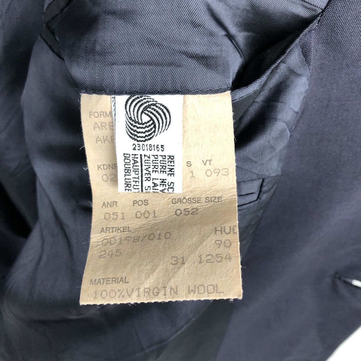 古着 ヒューゴボス HUGO BOSS ピークドラペル ダブルブレスト ウール
