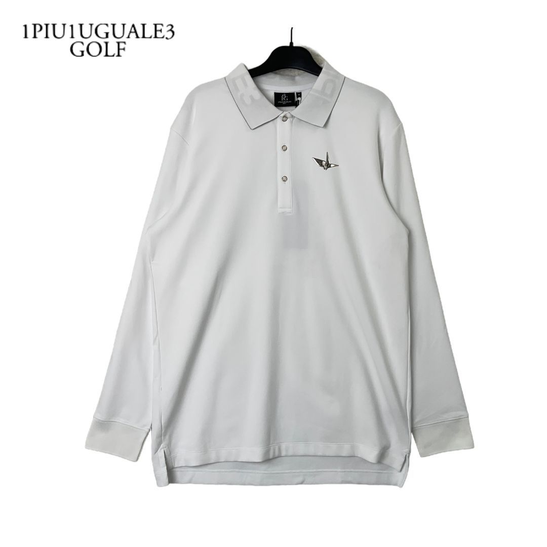 新品 1PIU1UGUALE3 GOLF G.L/S POLO COLLARE ロゴ長袖ポロシャツ 新品 1PIU1UGUALE3 GOLF G.L/S POLO COLLARE ロゴ長袖ポロシャツ