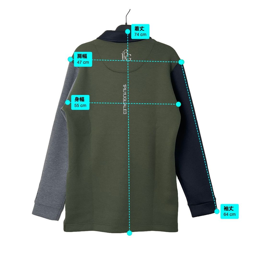 新品 1PIU1UGUALE3 GOLF L/S POLO CRAZY クレイジーパターン 新品 1PIU1UGUALE3 GOLF L/S POLO CRAZY クレイジーパターン