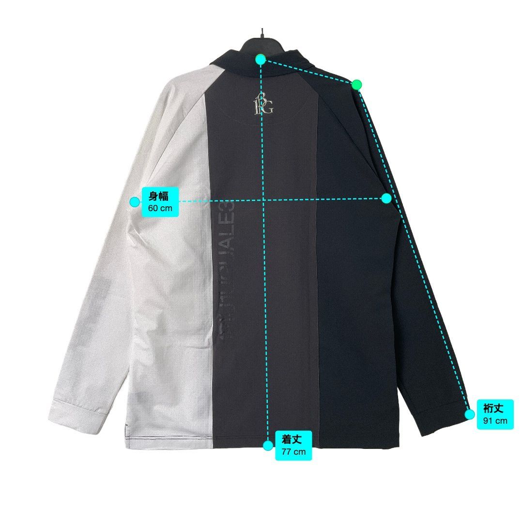 新品 1PIU1UGUALE3 GOLF L/S POLO STRIPE SWITCH スウィッチストレッチ