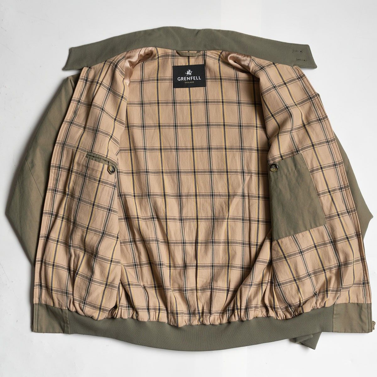 美品】GRENFELL【HARRINGTON JACKET】38 ハリントン ジャケット 玉虫