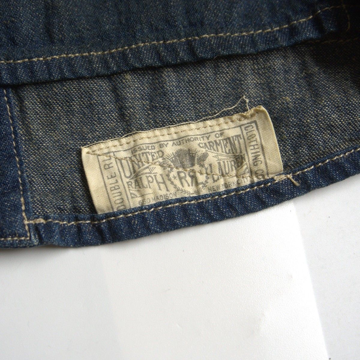 名作】RRL【DENIM COVERALL】S デニム カバーオール ジャケット ダブル