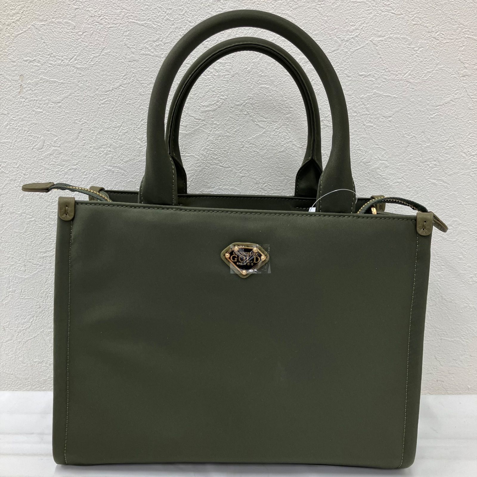 Y1637 COCOCELUX GOLD ココセリュクスゴールド ハンドバッグ トート 