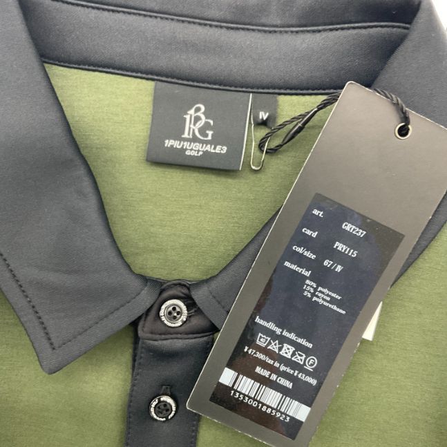 新品 1PIU1UGUALE3 GOLF L/S POLO CRAZY クレイジーパターン 新品 1PIU1UGUALE3 GOLF L/S POLO CRAZY クレイジーパターン