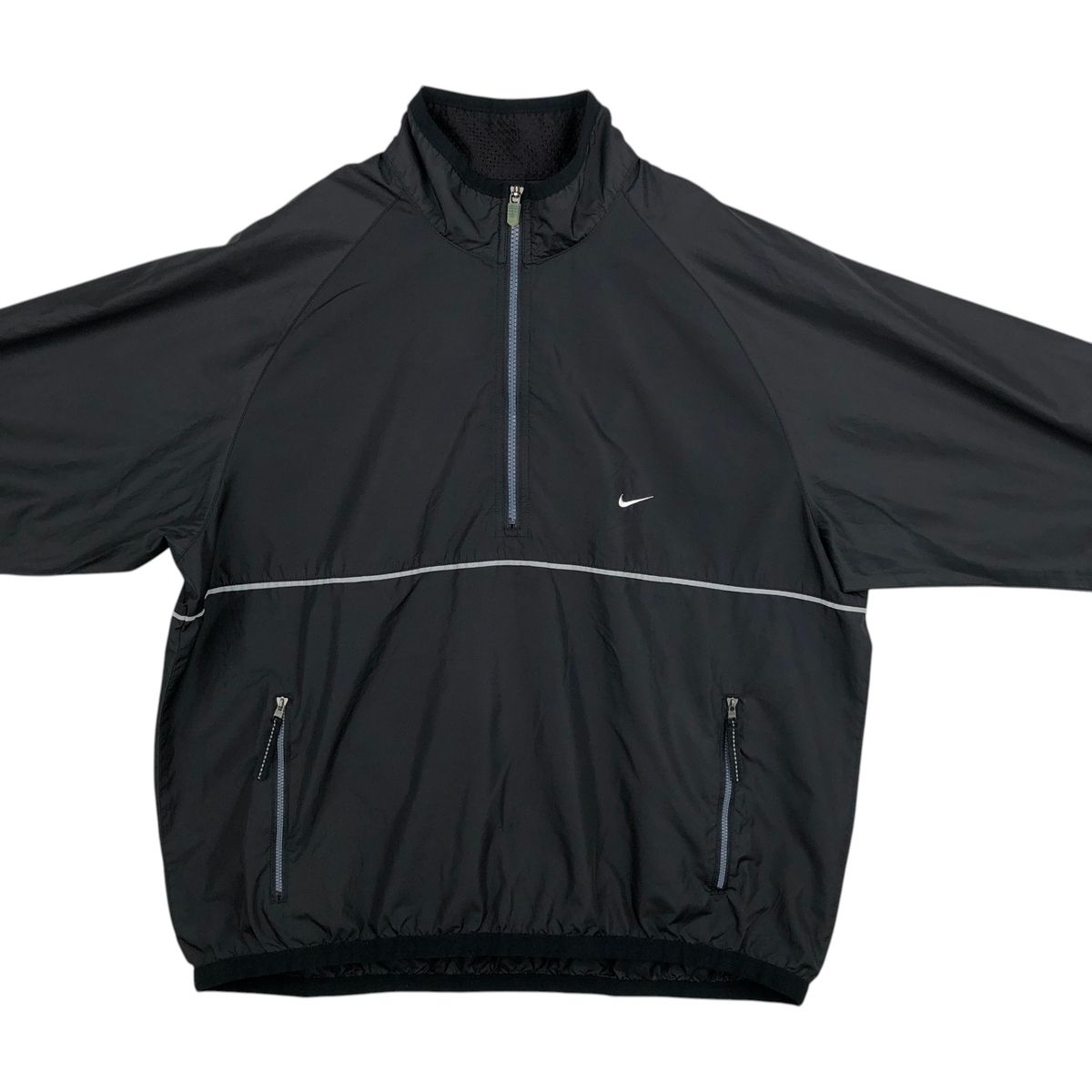 古着 90年代 ナイキ NIKE RUNNING ハーフジップ ウォームアッププル 