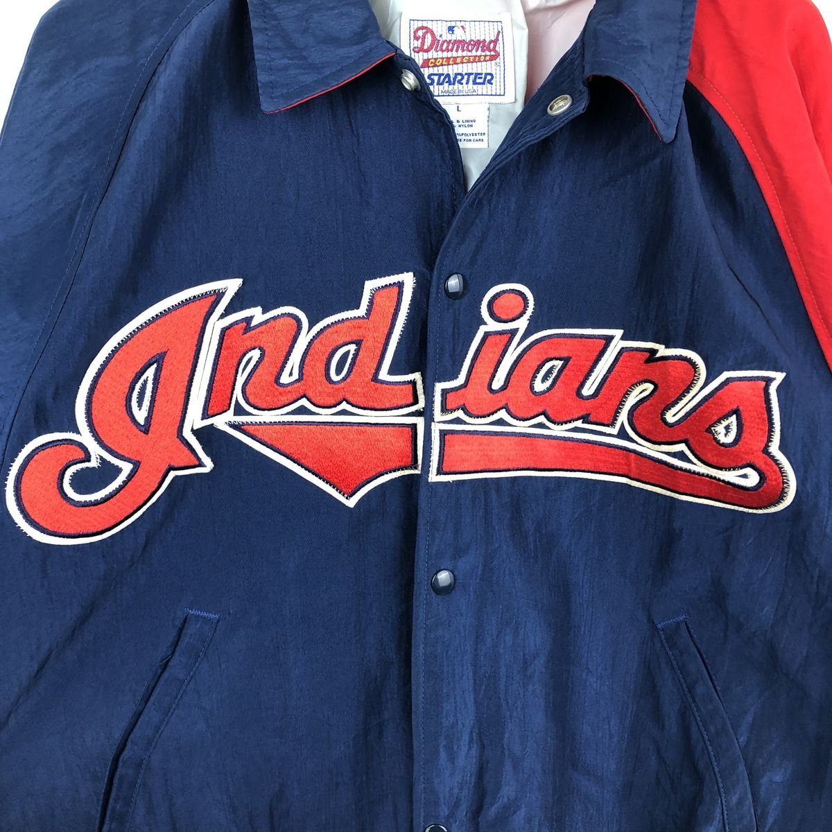 古着 Starter 90年代 スターター MLB CLEVELAND INDIANS 90s