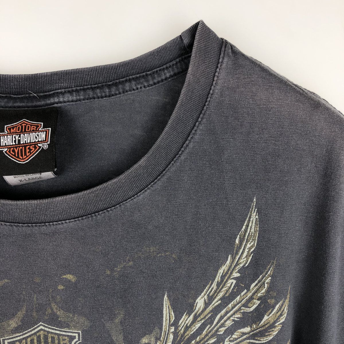 古着 ハーレーダビッドソン Harley-Davidson ドクロ柄 スカル柄 スカル 