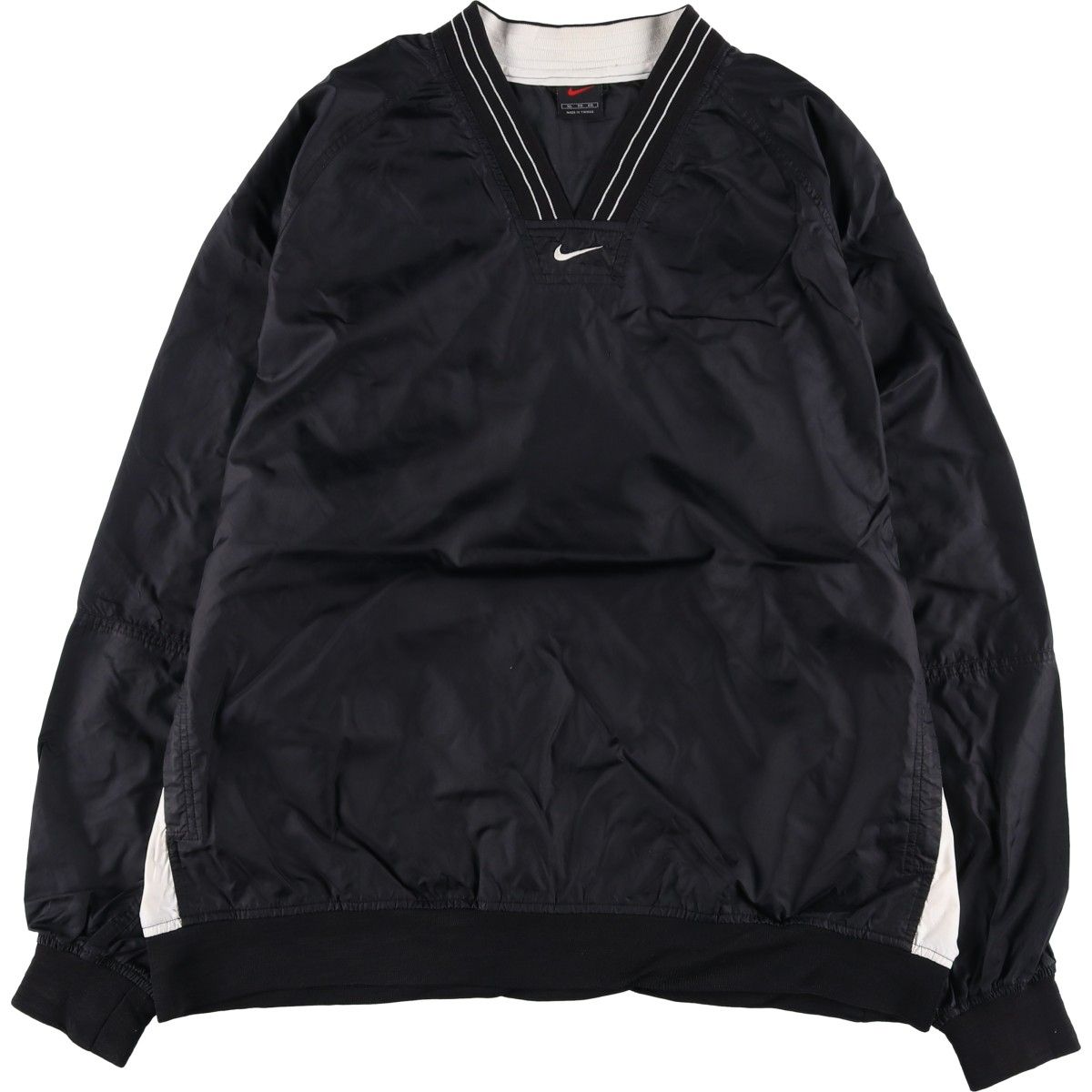 古着 90~00年代 ナイキ NIKE Vネック ナイロンプルオーバー メンズXL 