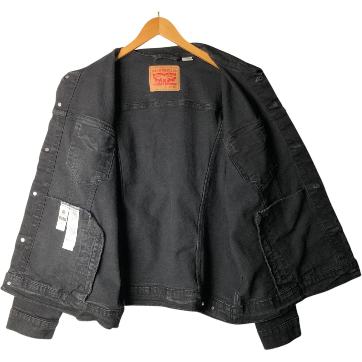 人気SALE，HOT 古着 リーバイス Levi's ブラック デニムジャケット G