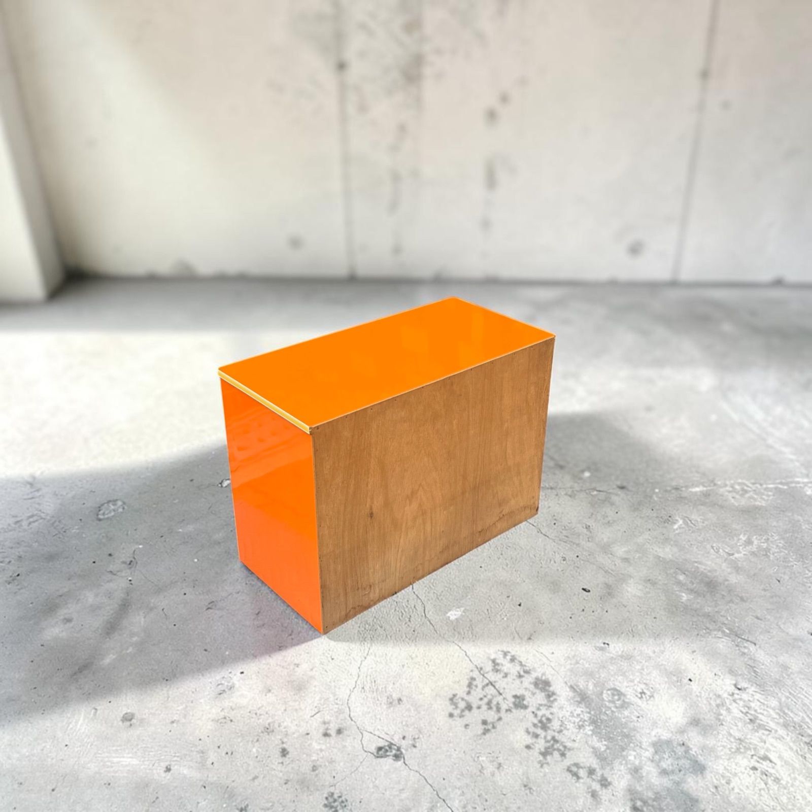 昭和レトロ オレンジチェスト 3段収納 ヴィンテージ家具 ミッド
