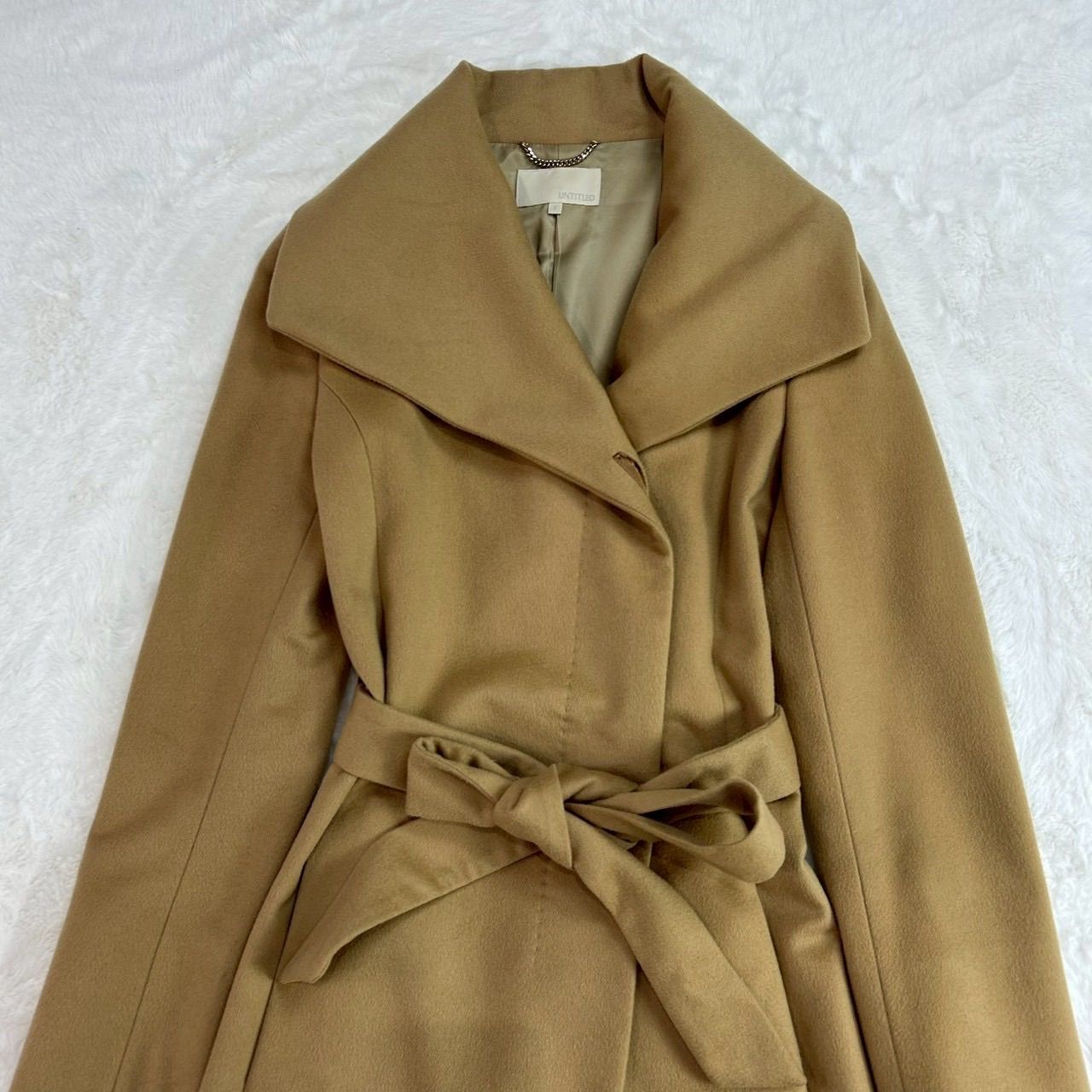 美USED 日本製 UNTITLED Cashmere 100% Coat アンタイトル コート
