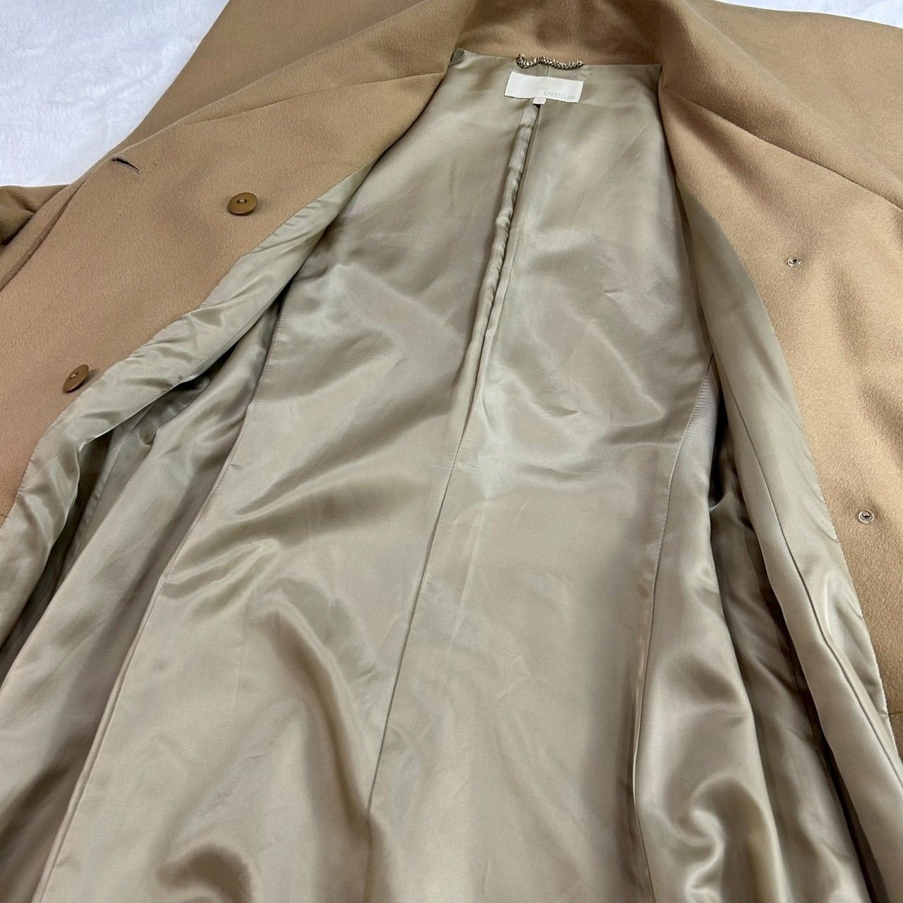 美USED 日本製 UNTITLED Cashmere 100% Coat アンタイトル コート