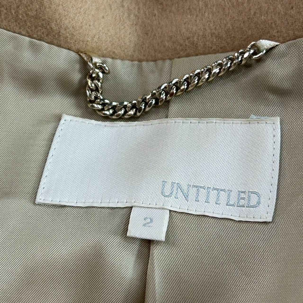 美USED 日本製 UNTITLED Cashmere 100% Coat アンタイトル コート