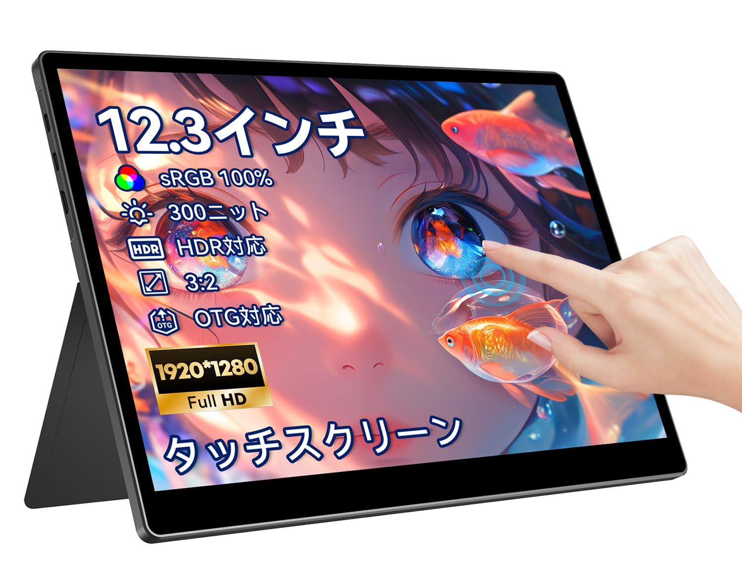 Pramieタッチスクリーン12.3インチ 1920x1280 100％ sRGB広色域 IPS 