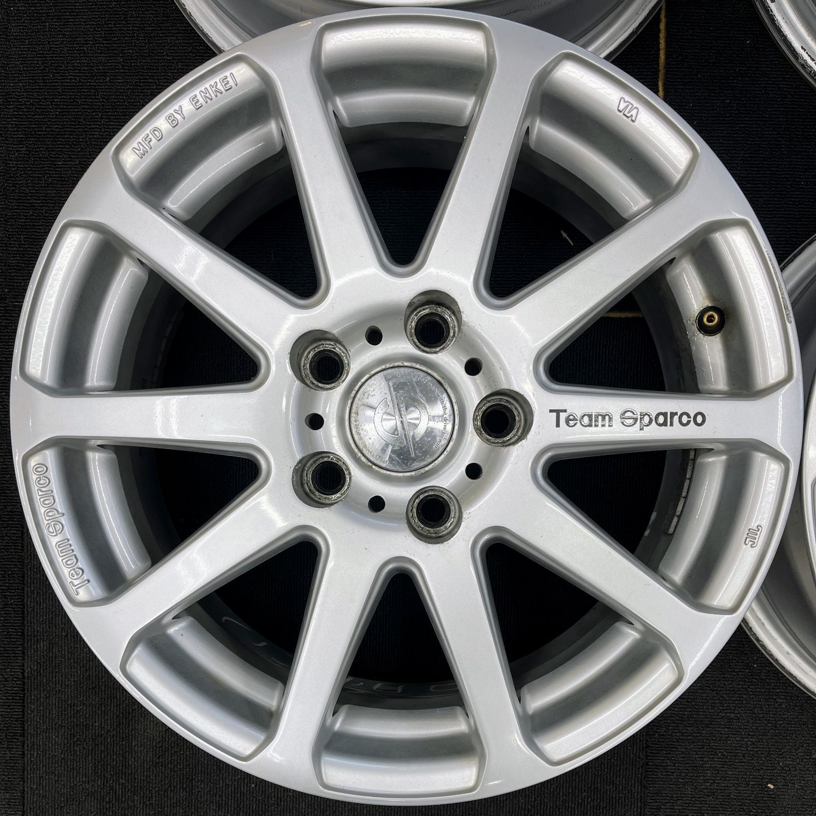 送料無料】【16×6.5JJ+45】中古 ホイール 4本セット ENKEI Team