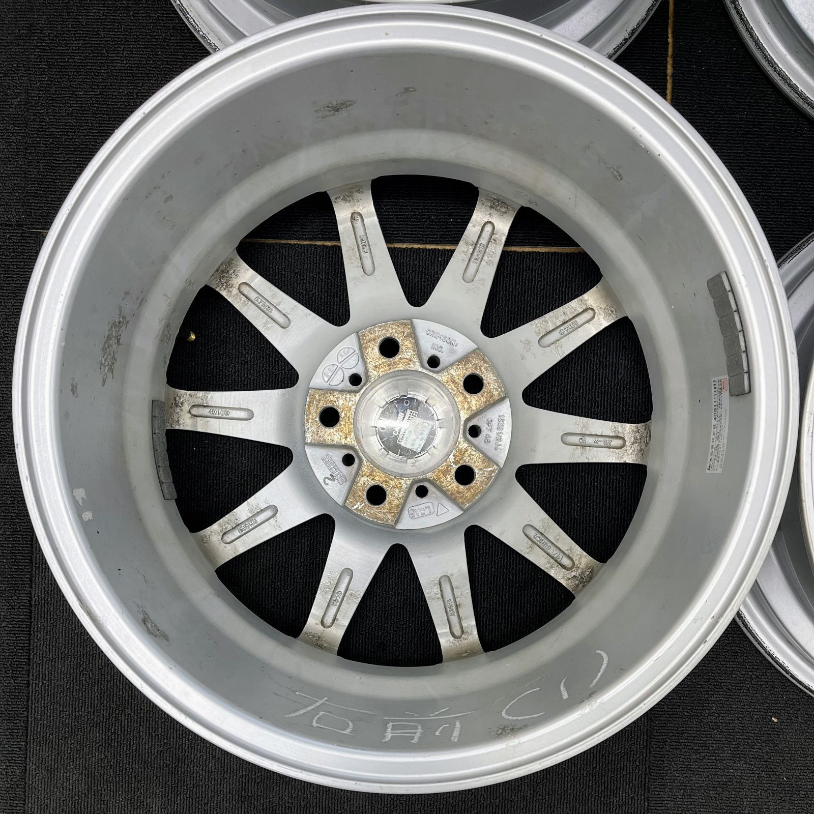 送料無料】【16×6.5JJ+45】中古 ホイール 4本セット ENKEI Team