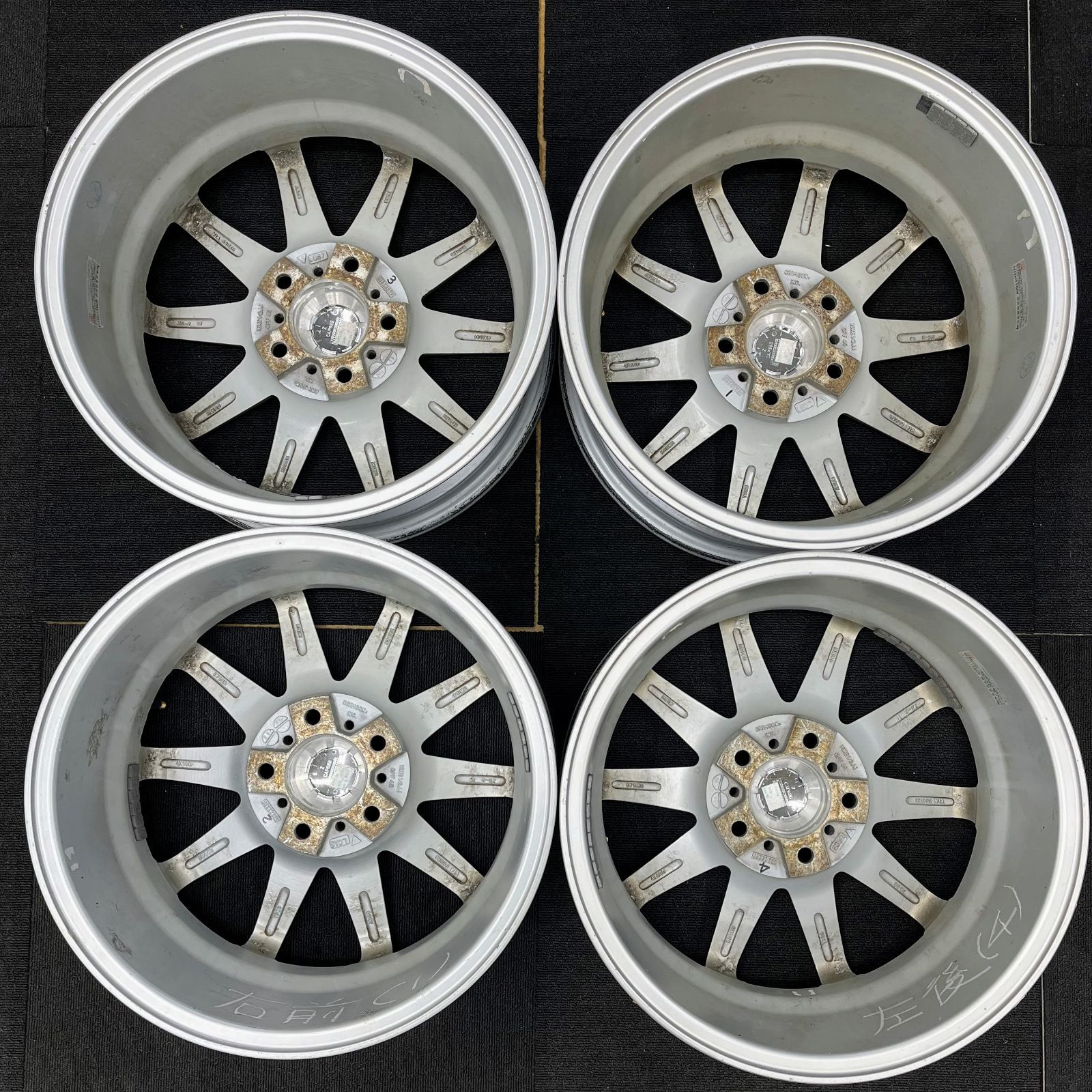 送料無料】【16×6.5JJ+45】中古 ホイール 4本セット ENKEI Team