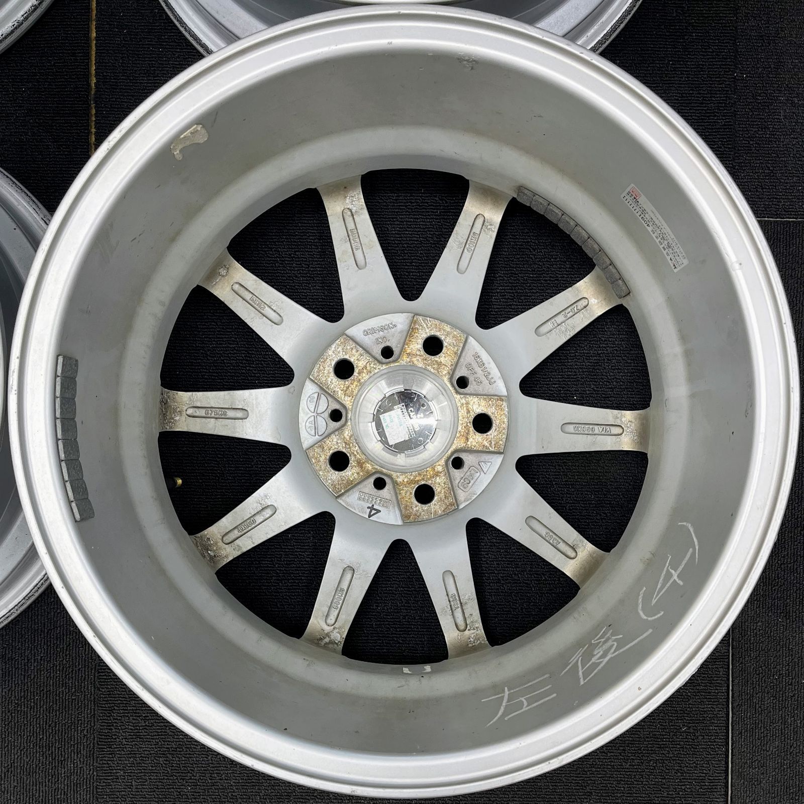 送料無料】【16×6.5JJ+45】中古 ホイール 4本セット ENKEI Team 