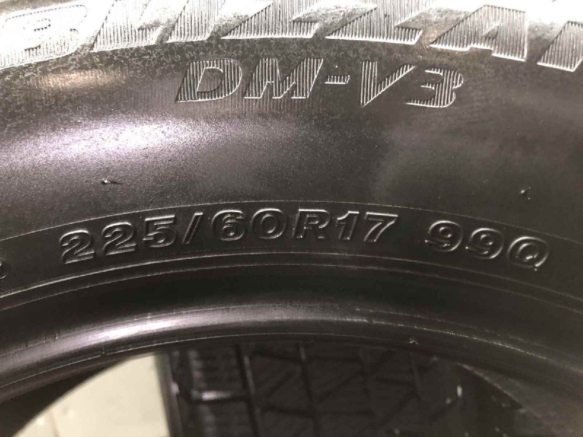 BS BRIDGESTONE BLIZZAK DM-V3 225/60R17 17インチ スタッドレス 4本 バリ溝 T31エクストレイル スバルXV フォレスター等　(STZ120) BS BRIDGESTONE BLIZZAK DM-V3 225/60R17 17インチ スタッドレス 4本