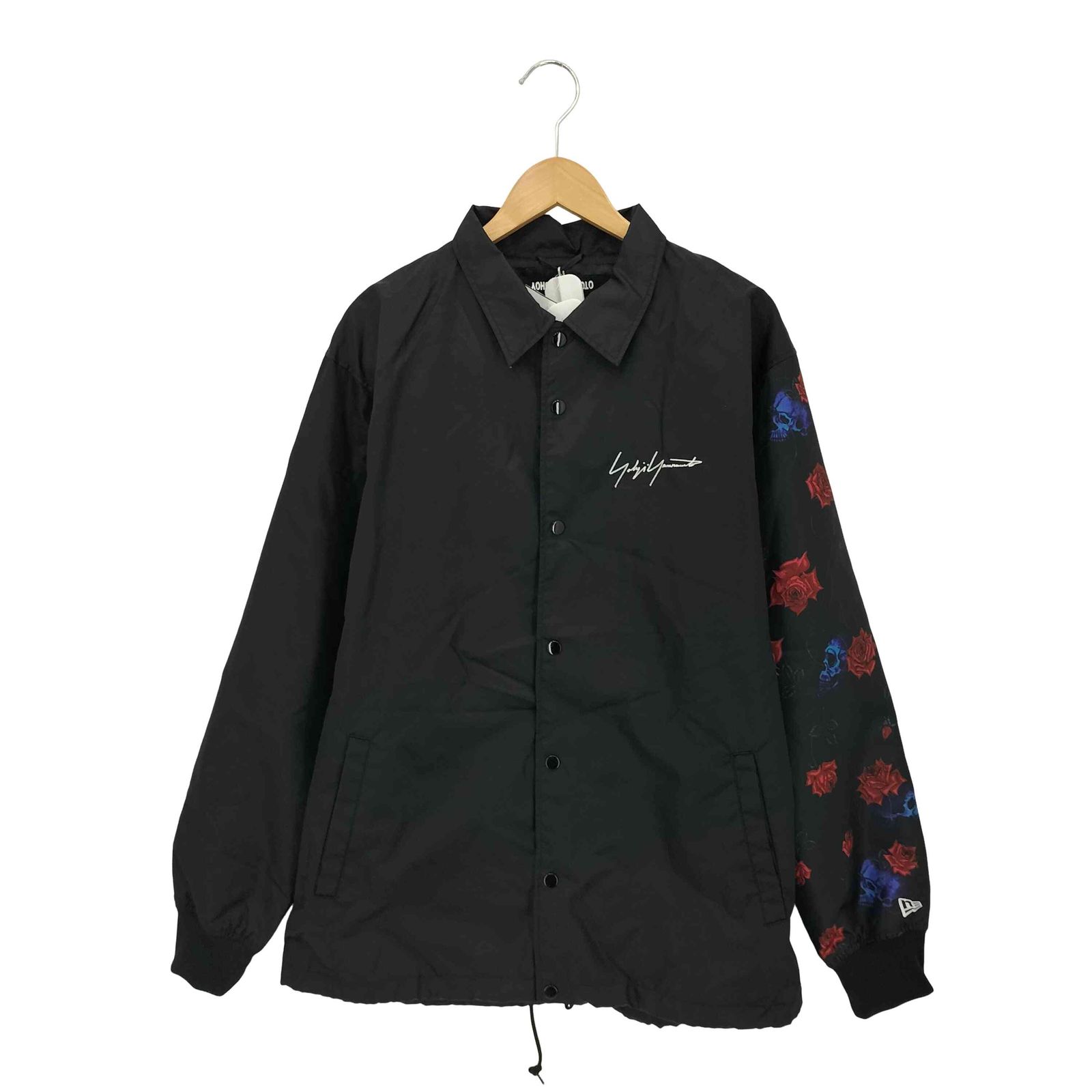 ヨージヤマモト　スカルローズ　コーチジャケット ヨウジヤマモト Yohji Yamamoto 18SS スカルローズコーチジャケット