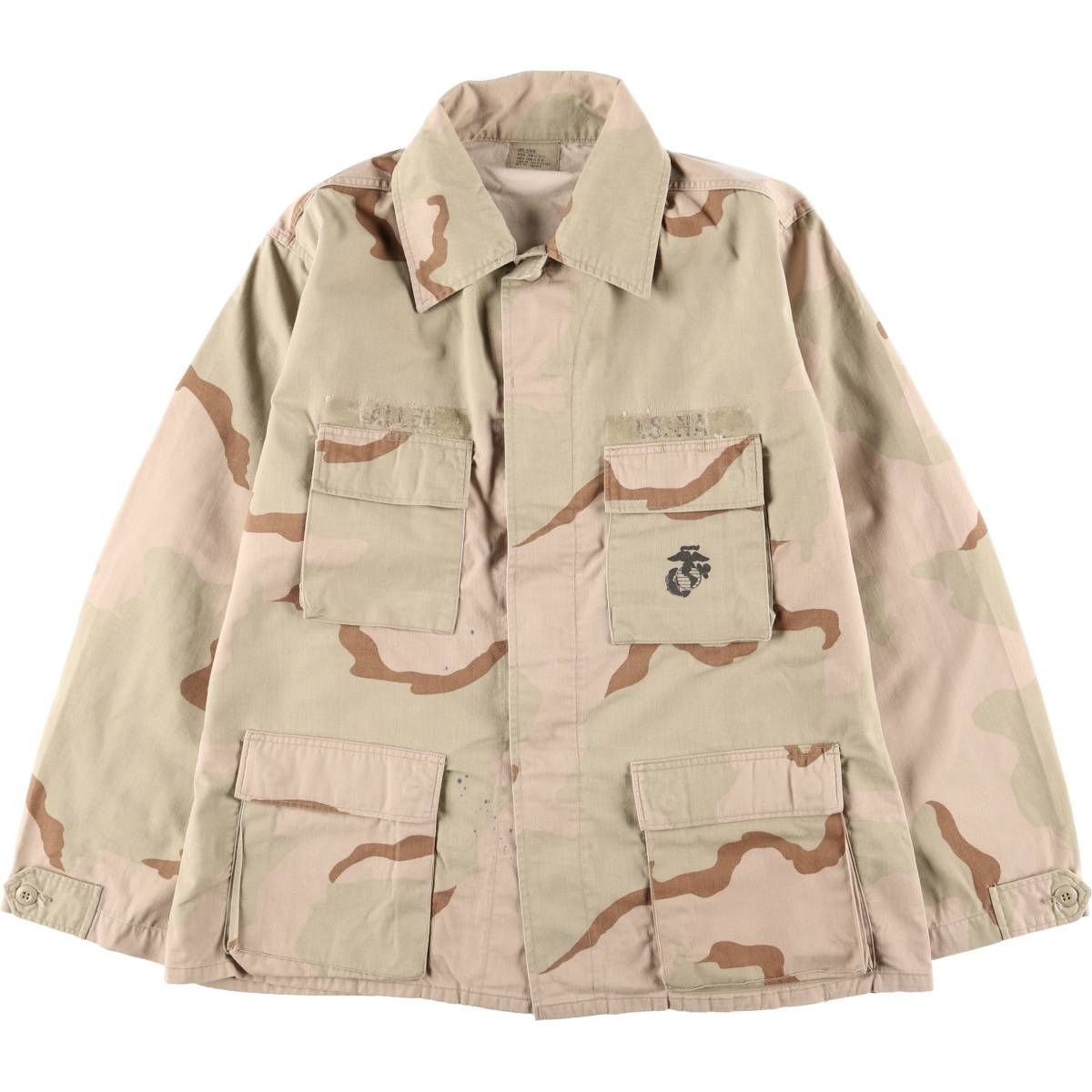 古着 90年代 米軍実品 迷彩柄 3C デザートカモ ステンシル入り B.D.U
