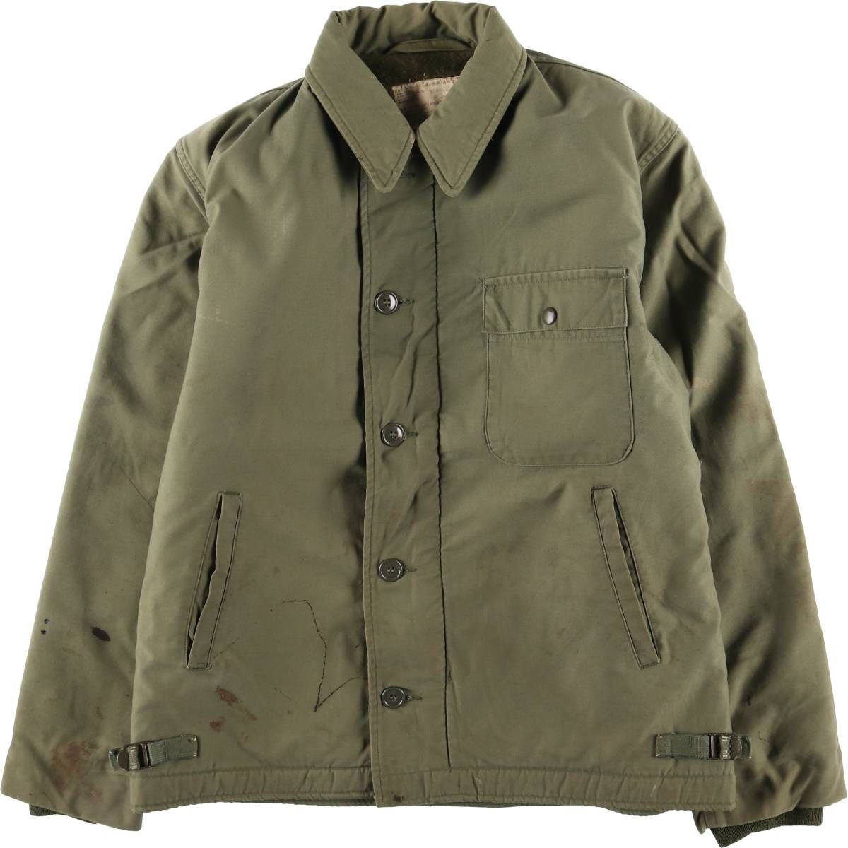 古着 訳あり特価 70年代 米軍実品 A-2 デッキジャケット ミリタリー 