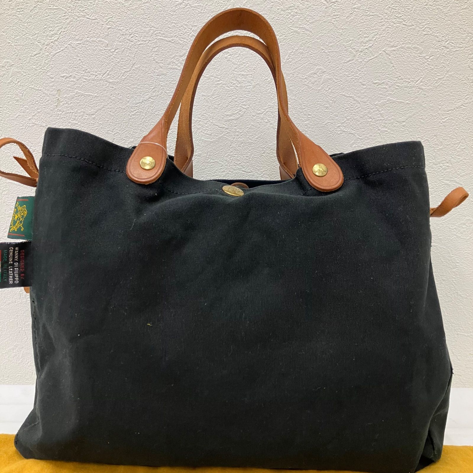 427 IL BISONTE イルビゾンテ ハンドバッグ キャンバス レザー 