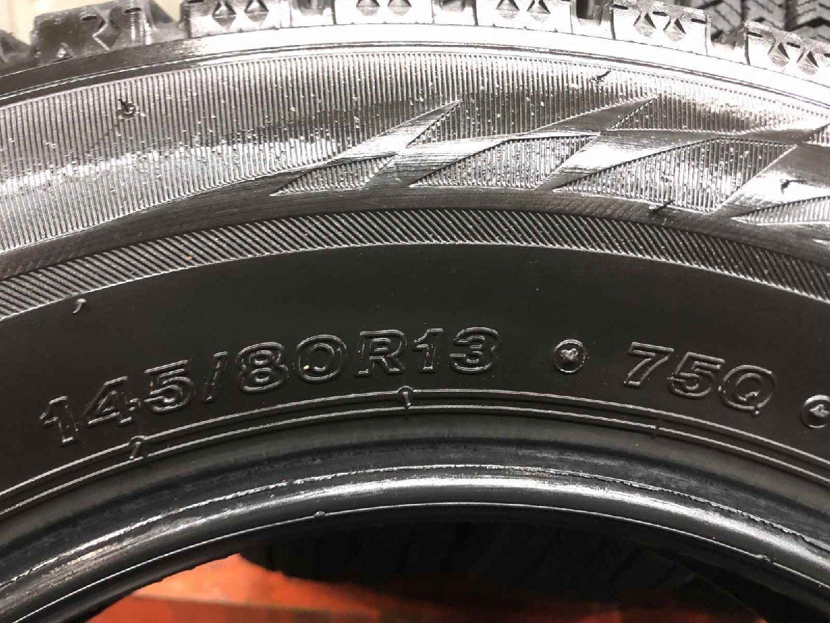 BS BRIDGESTONE BLIZZAK VRX2 145/80R13 13インチ スタッドレス 4本 21～22年製 バリ溝 プレオ スペーシア タント N-BOX モコ等　(STG175) 走行短め】BS BRIDGESTONE BLIZZAK VRX2 145/80R13 13インチ