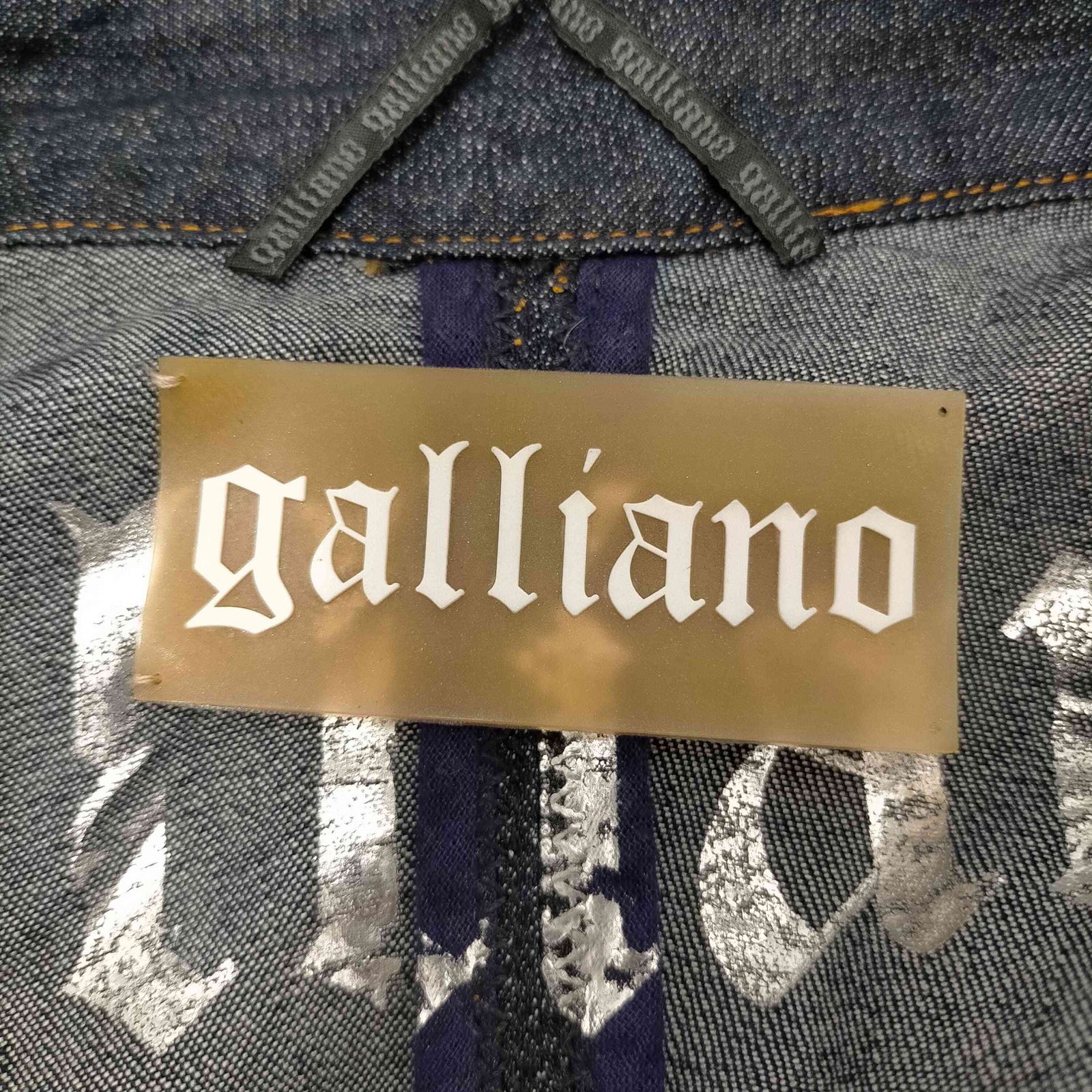 ジョンガリアーノ JOHN GALLIANO イタリア製 ステッチ デザイン デニム