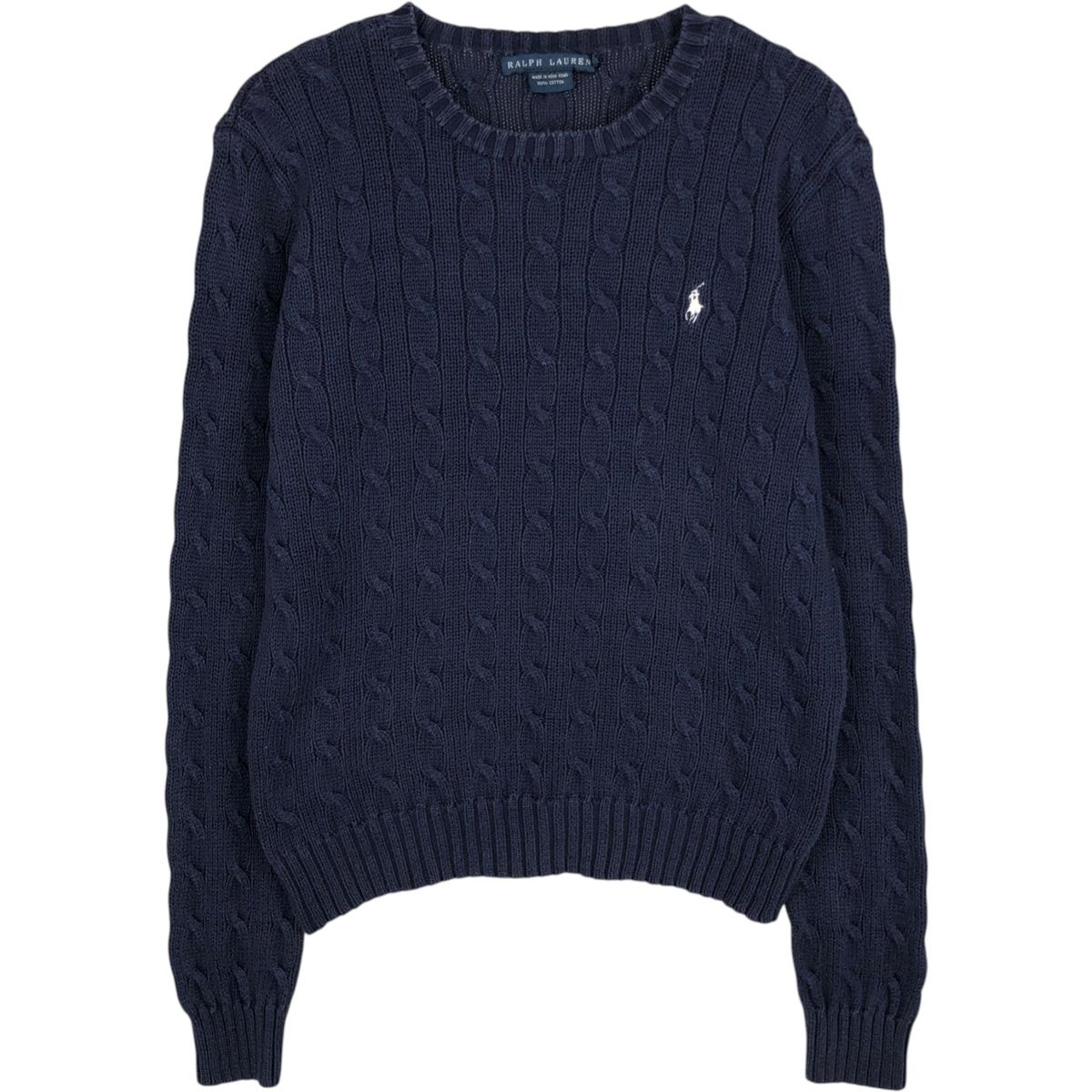 古着 ラルフローレン Ralph Lauren ケーブル編み コットンニットセーター レディースM相当/eaa628704 古着 ラルフローレン Ralph Lauren ケーブル編み コットンニット