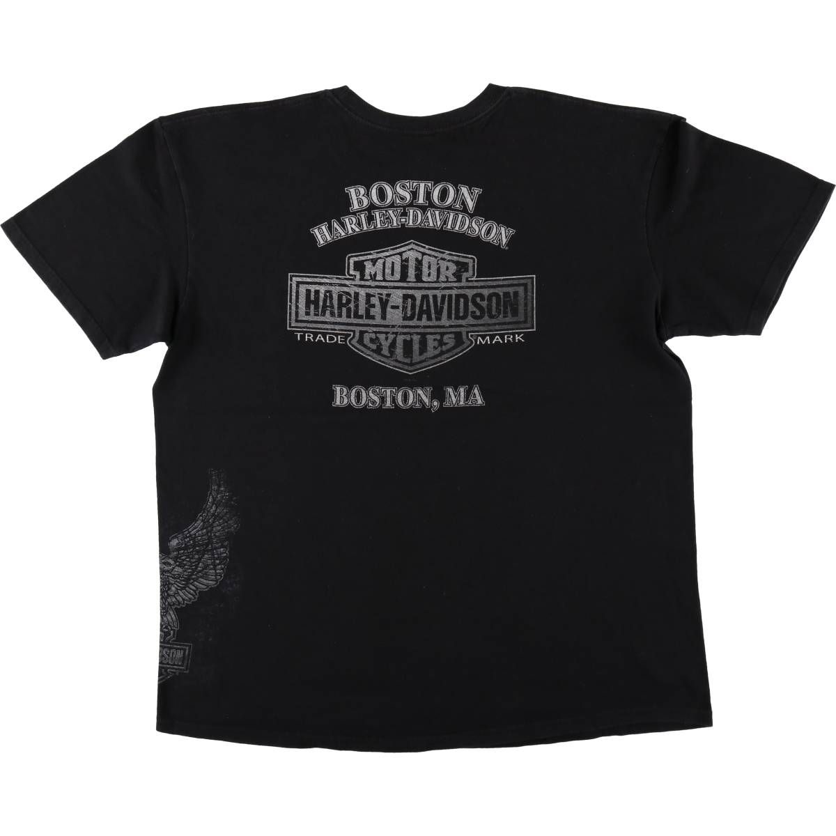 古着 ハーレーダビッドソン Harley-Davidson 鷲柄 イーグル柄 モーターサイクル バイクTシャツ レディースS相当 /eaa565068 古着 ハーレーダビッドソン Harley-Davidson 鷲柄 イーグル柄 モーター