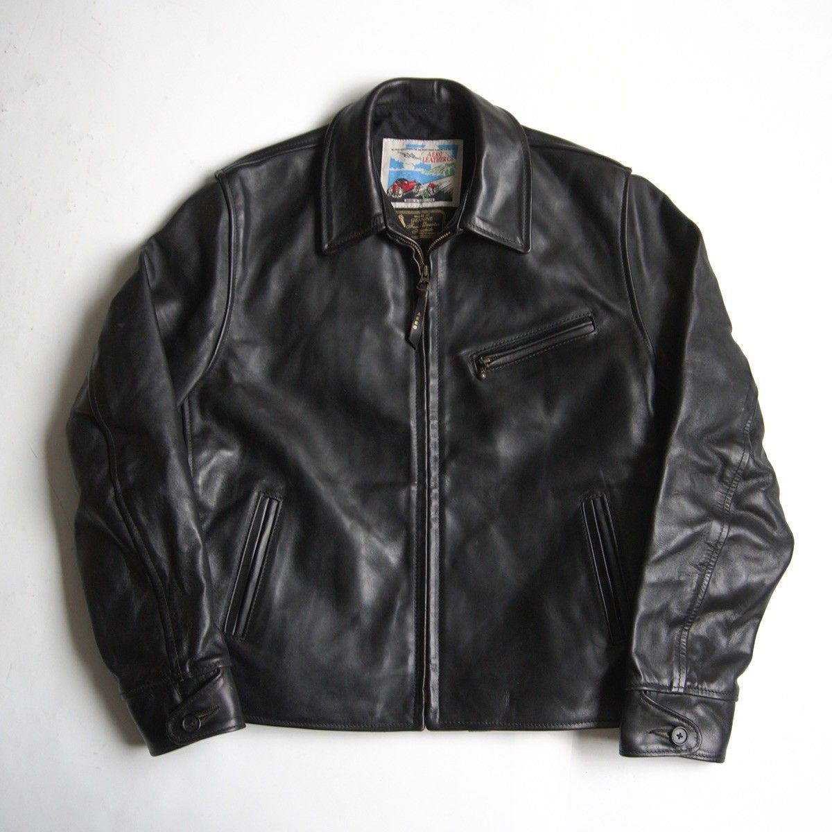 美品/ビッグサイズ】AERO LEATHER【ハーフベルト ホースハイド レザー 