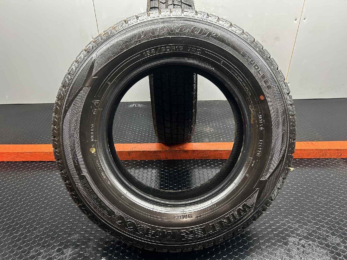 走行短め】DUNLOP WINTER MAXX WM02 155/80R13 13インチ スタッドレス 