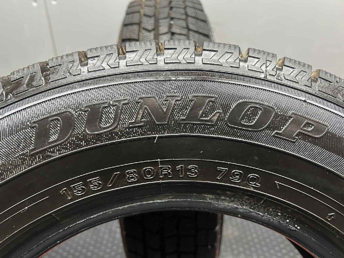 走行短め】DUNLOP WINTER MAXX WM02 155/80R13 13インチ スタッドレス 