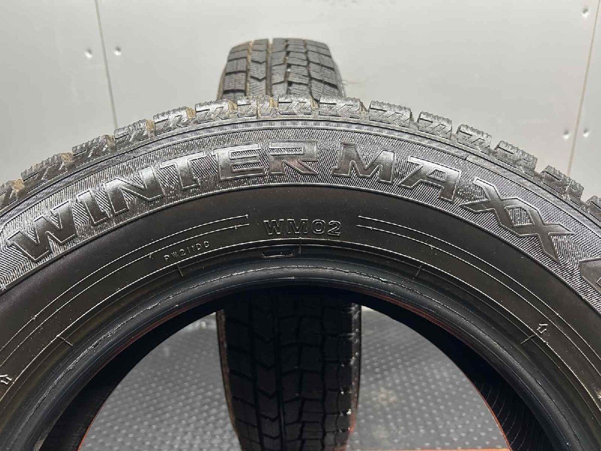 走行短め】DUNLOP WINTER MAXX WM02 155/80R13 13インチ スタッドレス 
