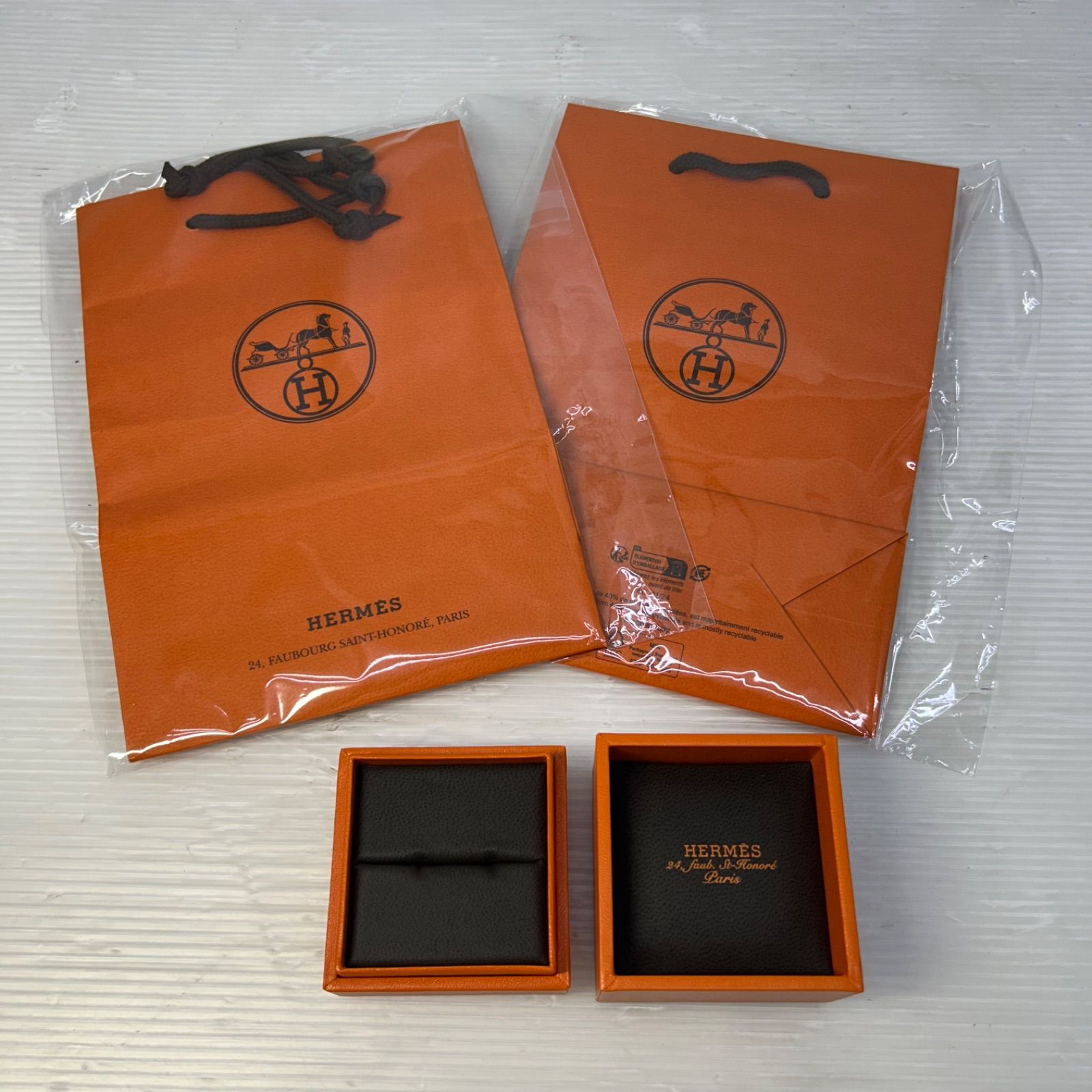☆リング 空箱 紙袋☆HERMES エルメス ジュエリーケース - メルカリ