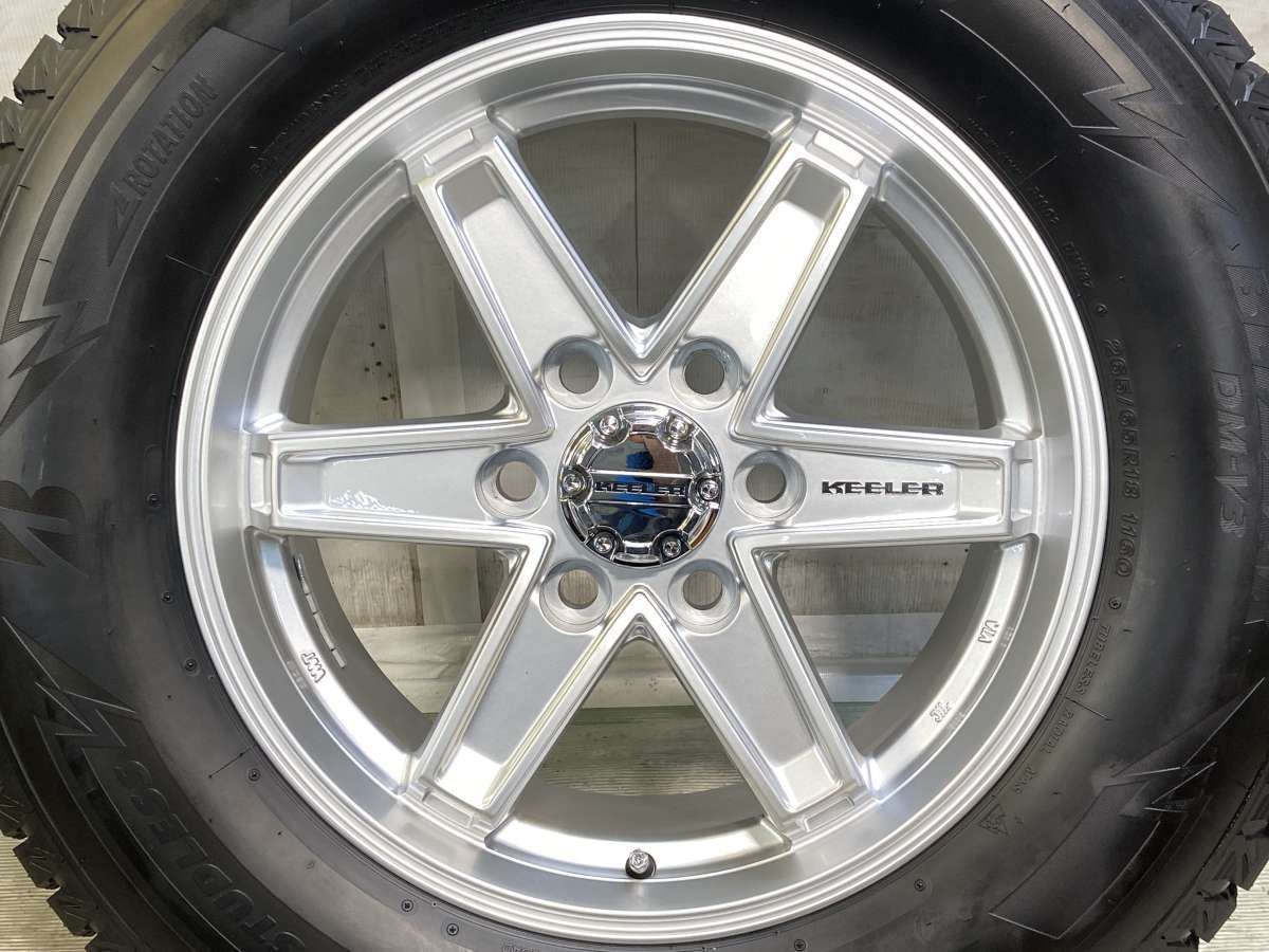 265/65R18 ブリヂストン ブリザックDM-V3 KEELER 18x7.5 55 139.7-6穴 