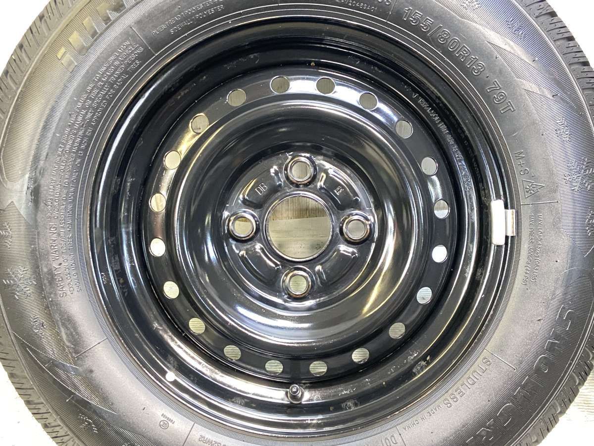 155/80R13 iLINK SNOWGRIPPER I トヨタ純正 DB 13x4.5 100-4穴 中古 